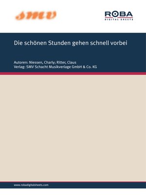cover image of Die Schönen Stunden Gehen Schnell Vorbei